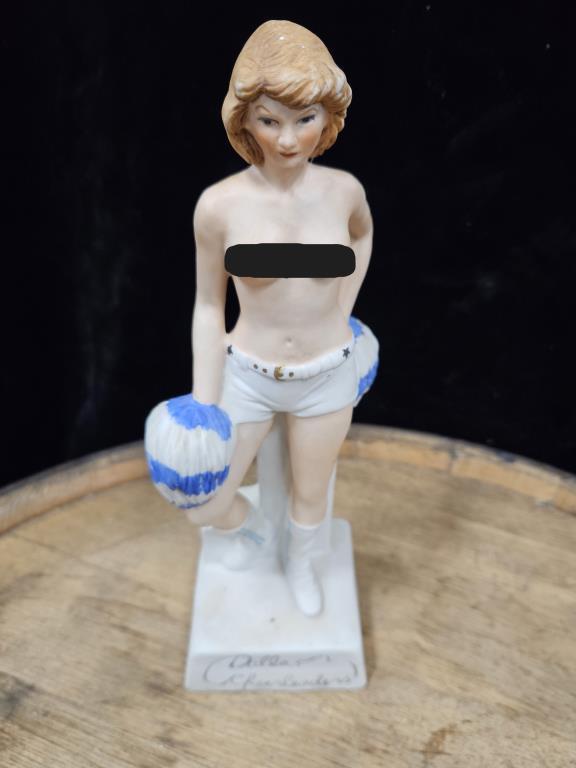 Hoffman Dallas Cowboy Cheerleader Topless Decanter