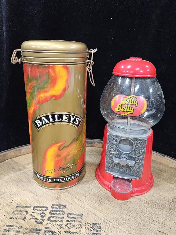Jelly Belly Candy Dispenser + Bailey's Container