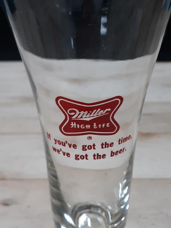 Miller High Life Vintage Slogan Pilsner Flute