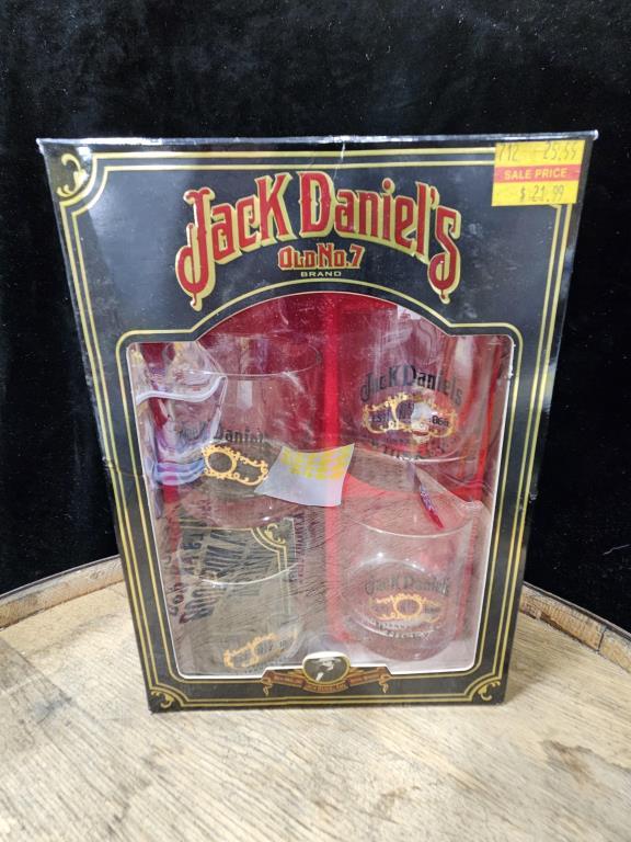 Jack Daniels "Old No. 7" Rocks Glasses - In Box (4