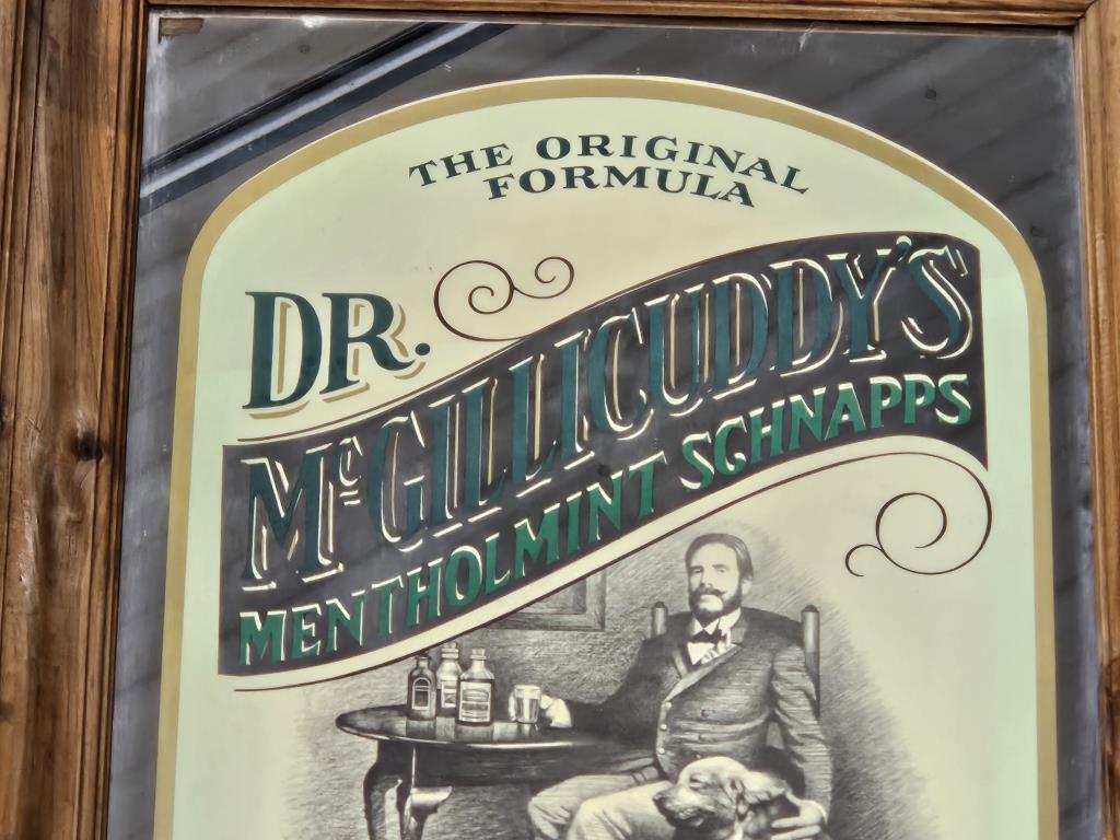 Dr. McGillicuddy's Mentholmint Schnapps Bar Mirror