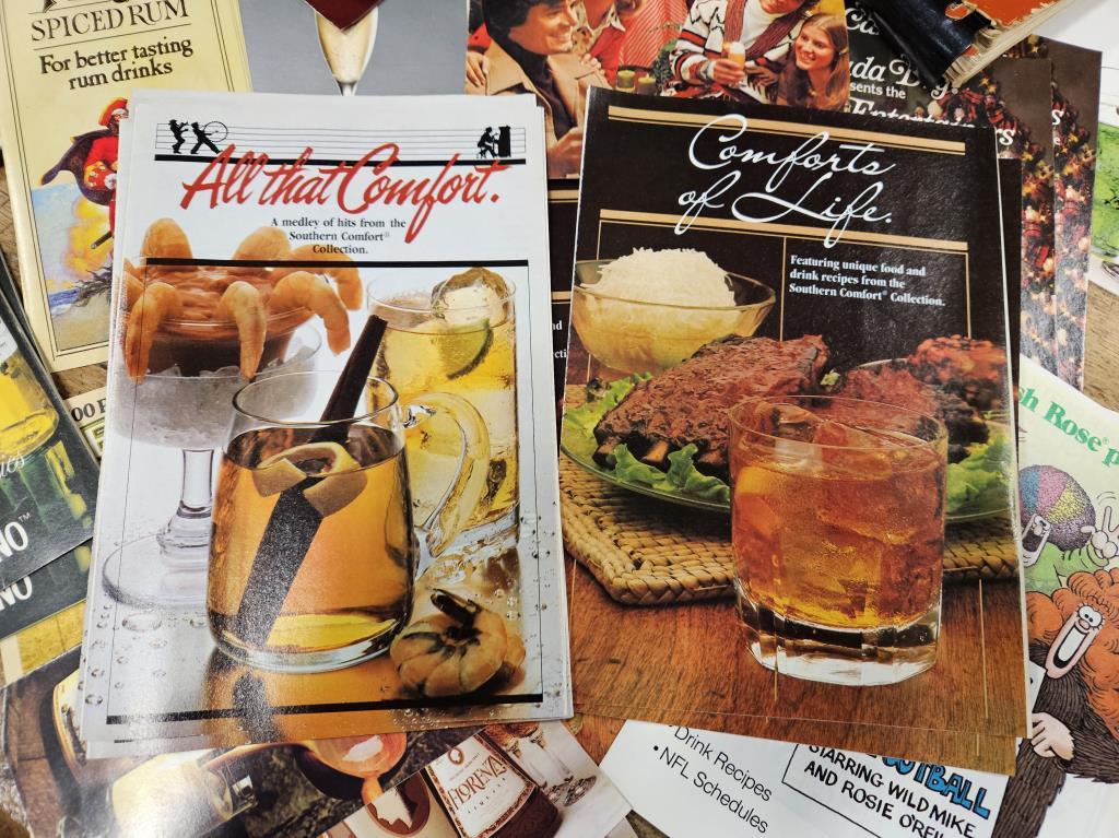 Vintage Promotional Liquor Recipe & Serving Guides
