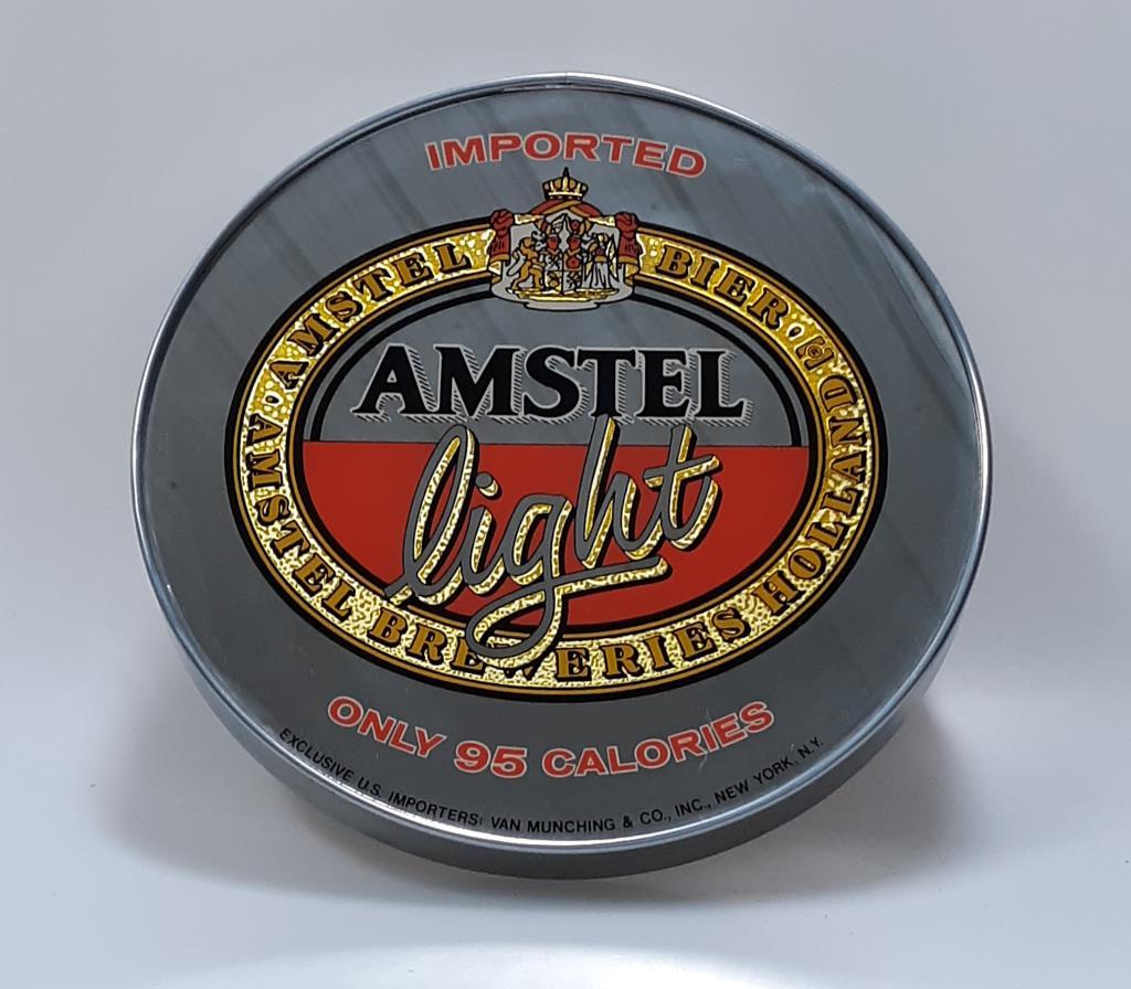 Amstel Light "Only 95 Calories" Round Bar Mirror