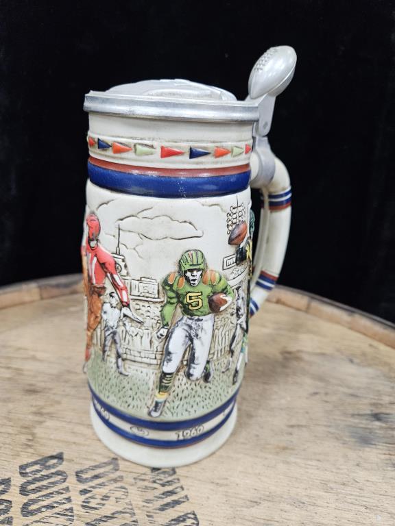 1983 "History of Football" Themed Beer Stein