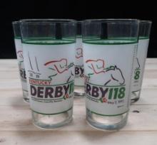 Kentucky Derby 118 Collectible Drinking Glasses (5