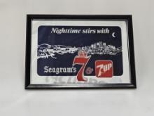 Seagram's 7 & 7Up "Nighttime Stirs" Bar Mirror