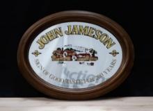 John Jameson "Sign of Good Taste" Oval Bar Mirror