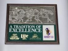 Miller Brands Derby 122 "Tradition" Etched Mirror