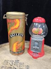 Jelly Belly Candy Dispenser + Bailey's Container