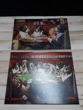 Dogs Playing Poker Wall Tins (2)