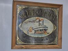 Southern Comfort Steamboat Bar Mirror - Framed