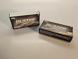 2 New Boxes 9mm 115gr Blazer Ammo CCi