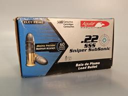 Aguila .22 Ammo 500 Cartridge Box (10 packs of 50)