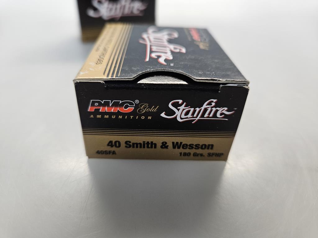 2 Boxes of PMC Starfire 40 S&W FSA Ammo 180gr