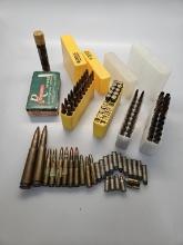 Collection of Misc Loose Ammo & Box includes 50bmg