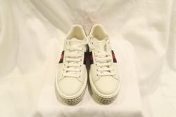 Gucci Ace Sneaker with Crystals Style 505995 (size 35.5)