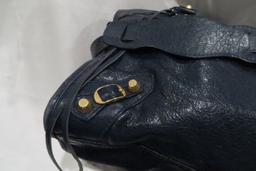 Balenciaga Giant Agneau Leather Bag Bleu Obscur, 281770-4012-F-002123