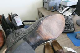 Dan Post Black Leather Cowboy Boots, size 11