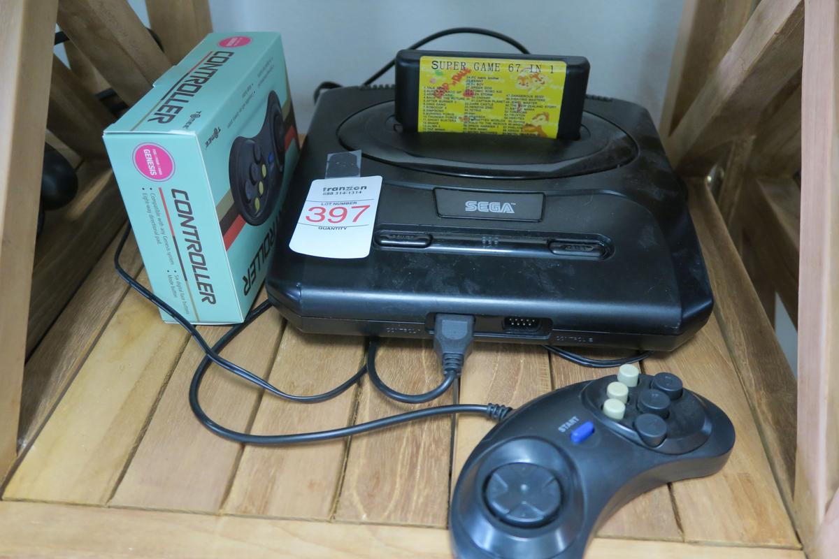 Sega Genesis with 2 Controllers