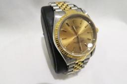 Rolex Oyster Perpetual 14233 Watch Stainless/Gold