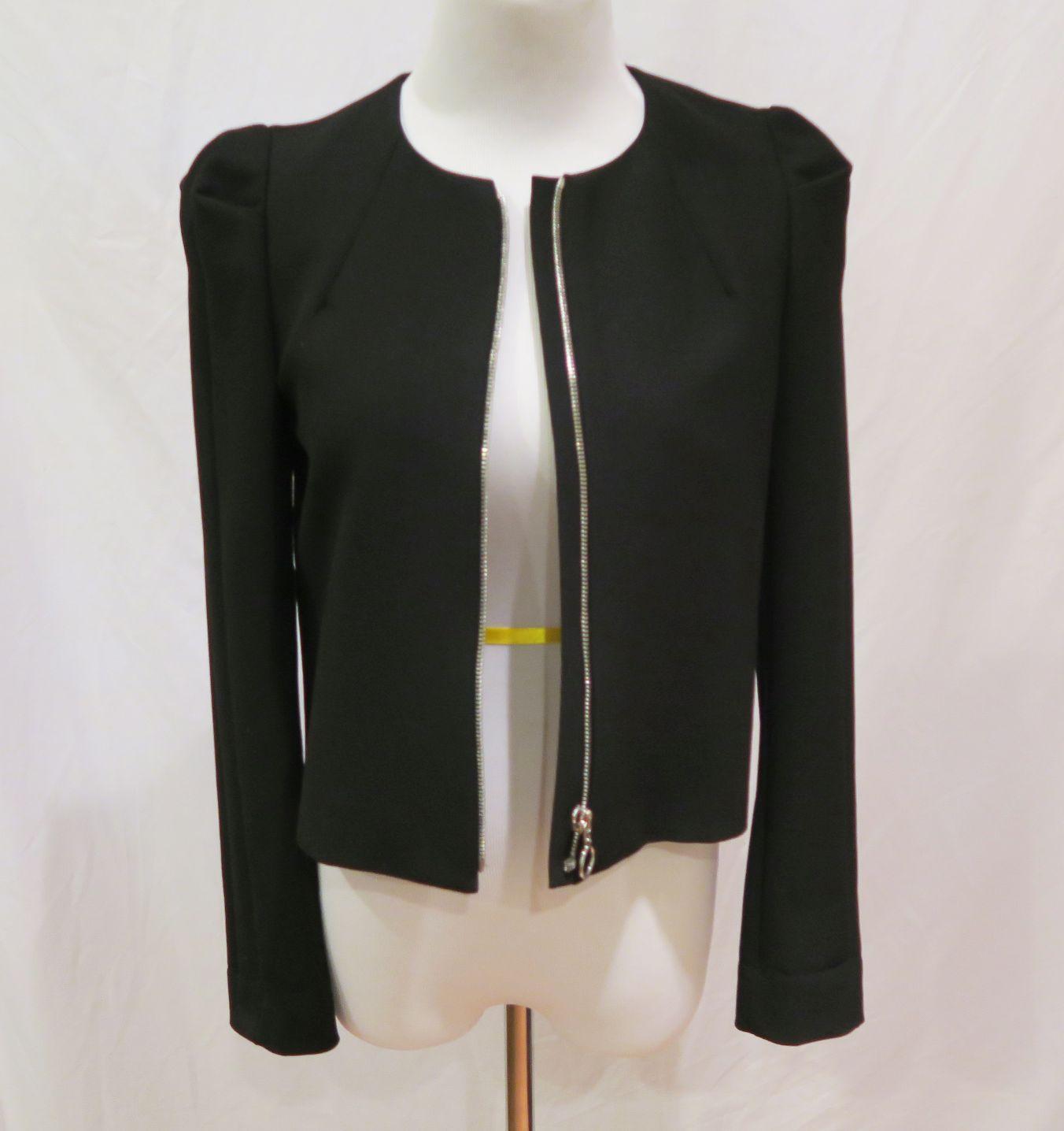 Zara Black Zip Jacket, size S, worn