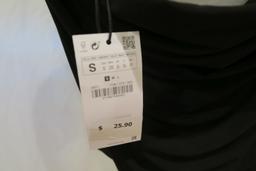 Zara Black Blouse, size S, new with tags