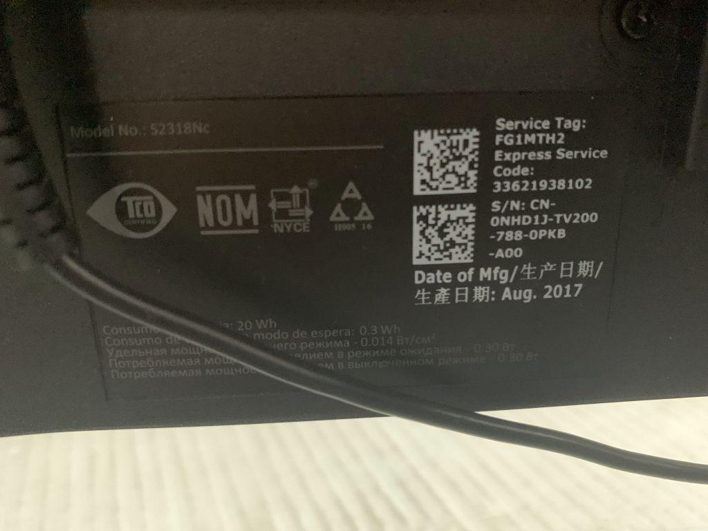 Dell S2318nc 23" Monitor, HDMI