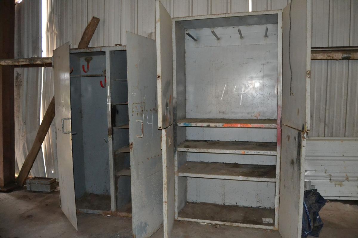 (2) STEEL METAL CABINETS