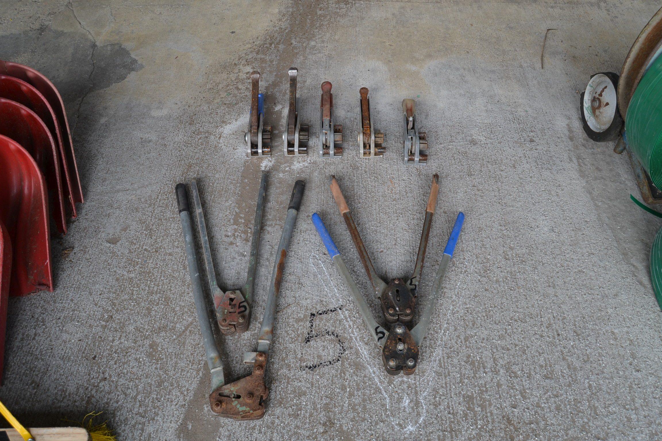 LOT OF BANDING TOOLS