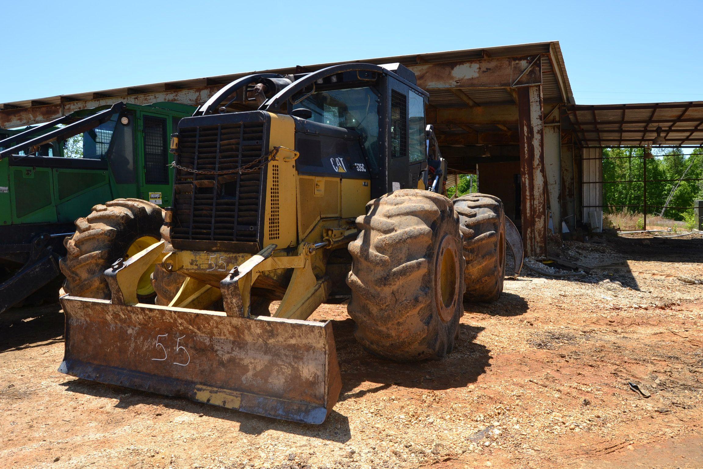 CAT 535C DUAL ARCH GRAPPLE SKIDDER W/ WINCH W/ ENCLOSED CAB W/ HEAT & AIR W/ 30.5X32 RUB SN#0535CE53