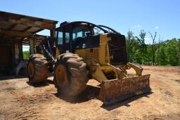 CAT 535C DUAL ARCH GRAPPLE SKIDDER W/ WINCH W/ ENCLOSED CAB W/ HEAT & AIR W/ 30.5X32 RUB SN#0535CE53