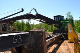 JOHN DEERE 437D KNUCKLEBOOM LOADER W/ CONT GRAPPLE W/ SAW PACKAGE HOOK UP W/ CSI 264 ULTRA DELIMBER