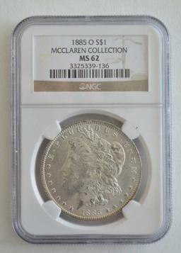 1885-O NGC MS 62 Morgan Dollar