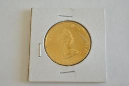 1985 Canadian Maple Leaf One Ounce Gold Coin