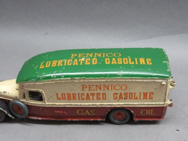 1929 Arcade cast Iron Pennico Gas & Oil White Van