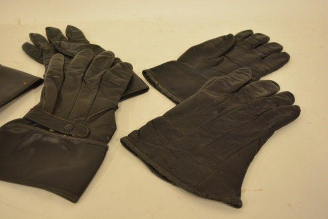 3 Pairs Of Vintage Harley Davidson Leather Gloves
