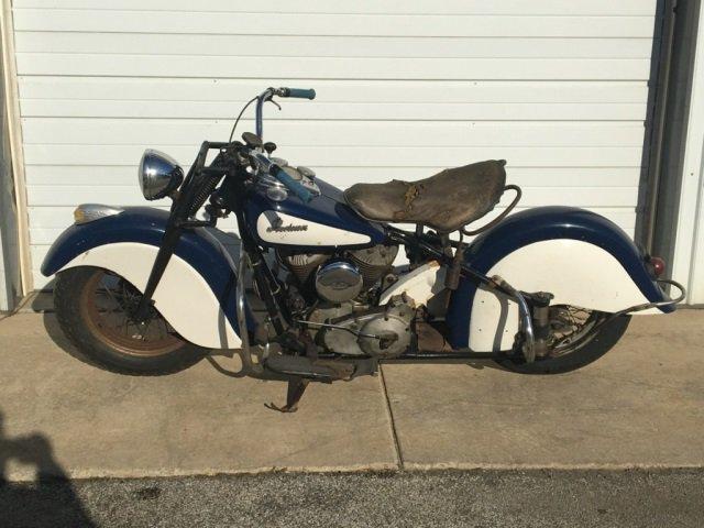 1948 Indian Chief Motorcycle - Barn Find!