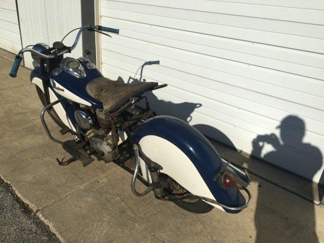 1948 Indian Chief Motorcycle - Barn Find!