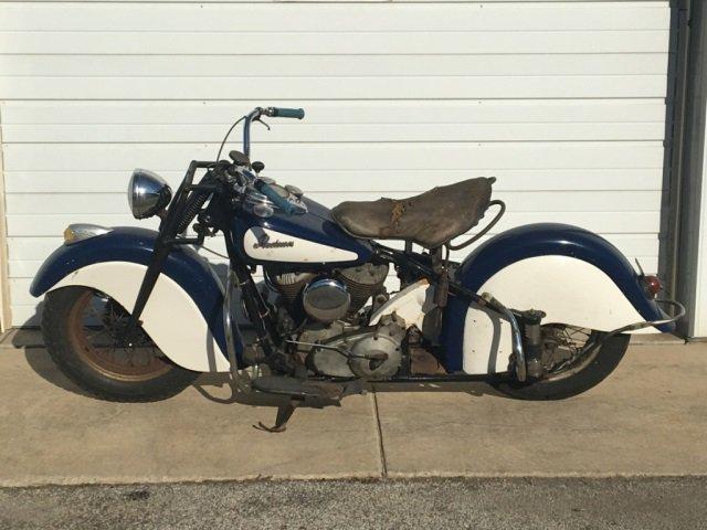 1948 Indian Chief Motorcycle - Barn Find!