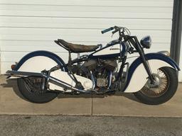 1948 Indian Chief Motorcycle - Barn Find!