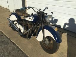 1948 Indian Chief Motorcycle - Barn Find!