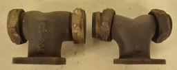 Lot of 2 Early Harley Davidson Intake Manifolds