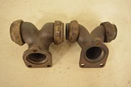 Lot of 2 Early Harley Davidson Intake Manifolds