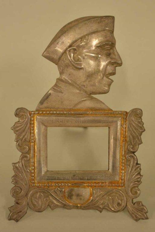 Vintage Man's Profile Silver Tone Frame