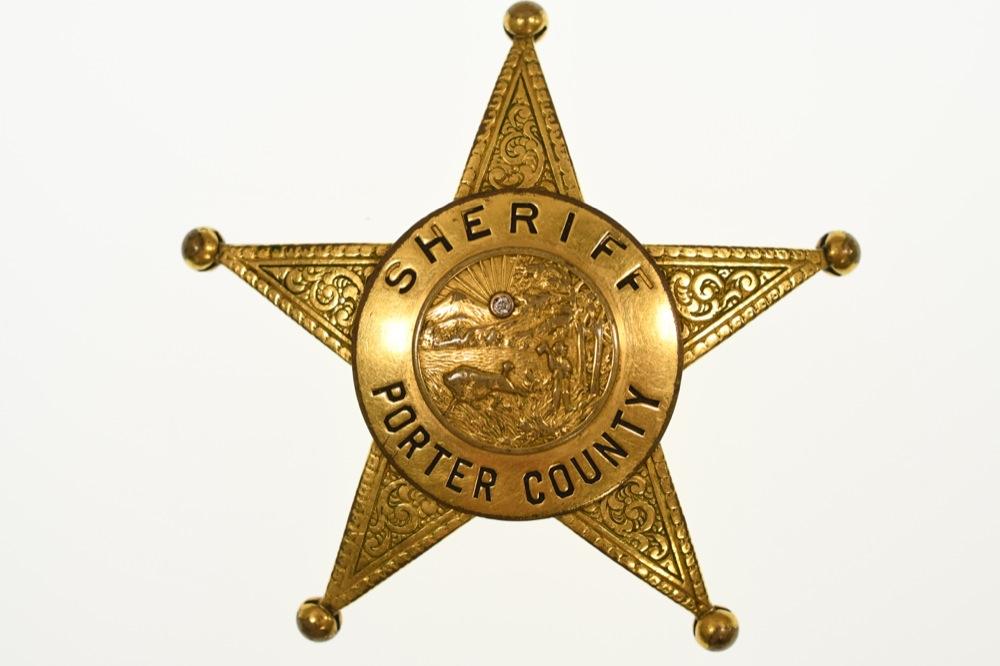 Porter Co. Sheriff Badge w/ Dillinger Connection