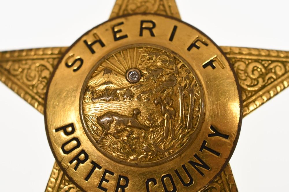 Porter Co. Sheriff Badge w/ Dillinger Connection