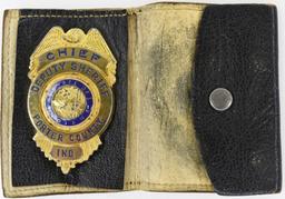 Obsolete Porter County Chief Deputy Sheriff Badge