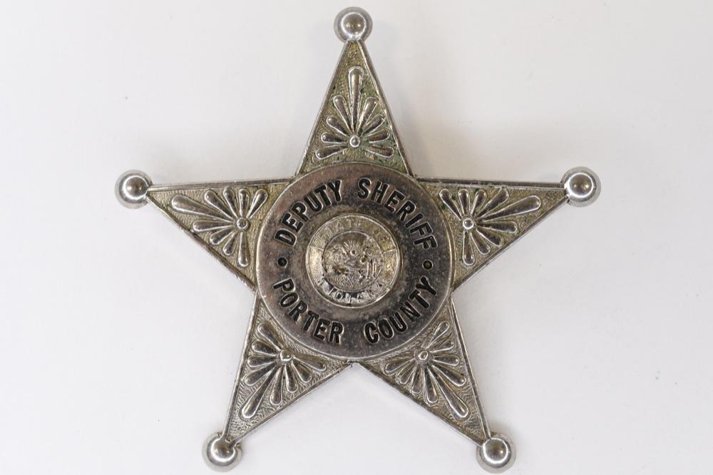 Obsolete Porter County Deputy Sheriff Badge Set