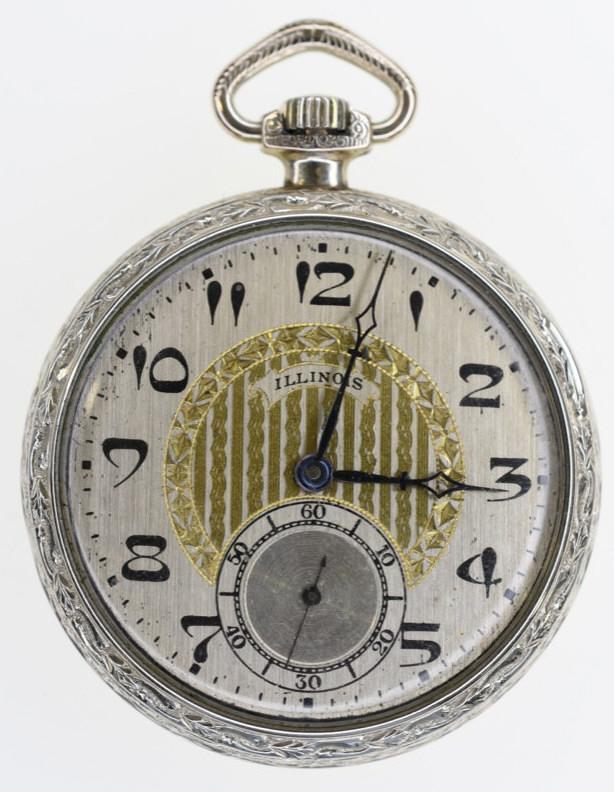 1926 Illinois 19 Jewel Open Face Pocket Watch