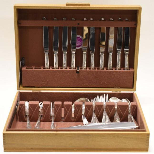 66 Pc. Reed & Barton "Silver Wheat" Sterling Set